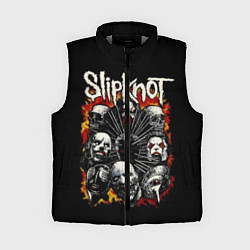Женский жилет Slipknot: Faces, цвет: 3D-светло-серый