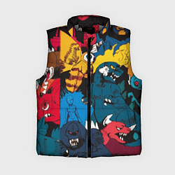 Женский жилет Годзилла, цвет: 3D-светло-серый