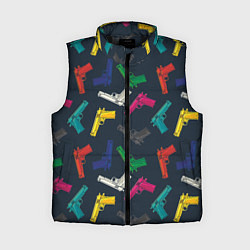 Женский жилет Разноцветные пистолеты