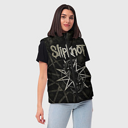 Женский жилет Slipknot goat, цвет: 3D-светло-серый — фото 2