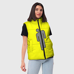 Женский жилет Billie Eilish: Grid Manikin, цвет: 3D-светло-серый — фото 2