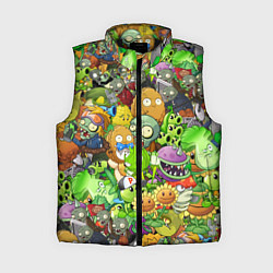 Женский жилет PLANTS VS ZOMBIES, цвет: 3D-черный