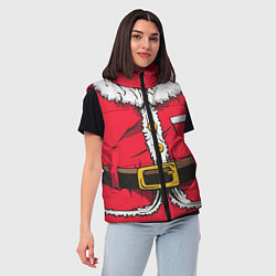 Женский жилет Санта, цвет: 3D-черный — фото 2