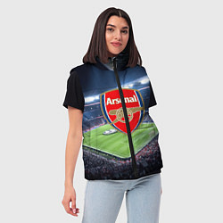 Женский жилет FC Arsenal, цвет: 3D-черный — фото 2