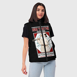 Женский жилет Лева Толстой, цвет: 3D-красный — фото 2