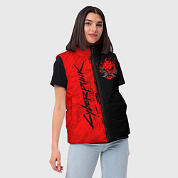 Женский жилет CYBERPUNK 2077, цвет: 3D-черный — фото 2