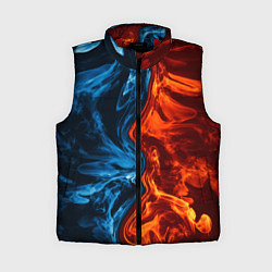 Женский жилет Огонь и вода, цвет: 3D-красный