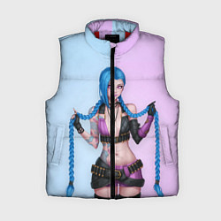 Женский жилет League of Legends Jinx, цвет: 3D-красный