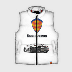 Женский жилет Koenigsegg, цвет: 3D-красный