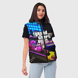 Женский жилет GTA:VICE CITY, цвет: 3D-красный — фото 2