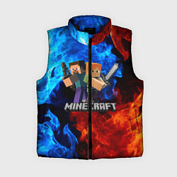 Женский жилет MINECRAFT, цвет: 3D-черный