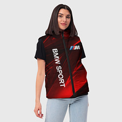 Женский жилет BMW БМВ Z, цвет: 3D-светло-серый — фото 2
