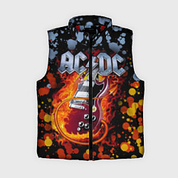 Женский жилет ACDC, цвет: 3D-красный