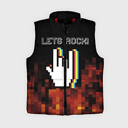 Женский жилет Let's Rock, цвет: 3D-красный