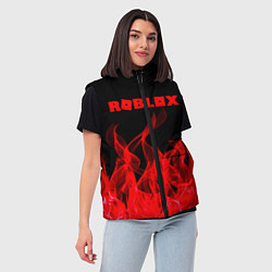 Женский жилет ROBLOX, цвет: 3D-светло-серый — фото 2