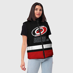 Женский жилет Каролина Харрикейнз, цвет: 3D-светло-серый — фото 2