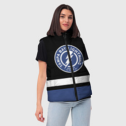 Женский жилет Тампа-Бэй Лайтнинг, цвет: 3D-черный — фото 2