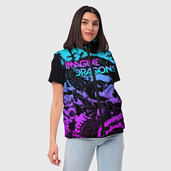 Женский жилет Imagine Dragons, цвет: 3D-красный — фото 2
