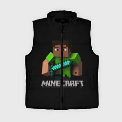 Женский жилет MINECRAFT, цвет: 3D-черный