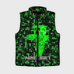 Женский жилет MINECRAFT CREEPER, цвет: 3D-красный