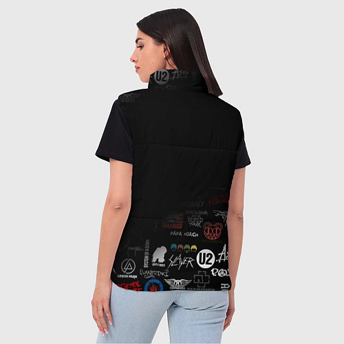 Женский жилет LINKIN PARK / 3D-Светло-серый – фото 4