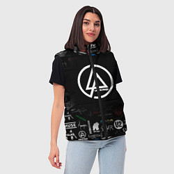 Женский жилет LINKIN PARK, цвет: 3D-светло-серый — фото 2