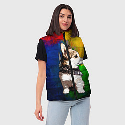 Женский жилет Корги, цвет: 3D-светло-серый — фото 2