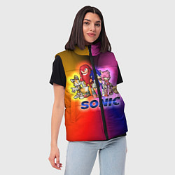 Женский жилет Команда Соника, цвет: 3D-красный — фото 2