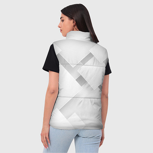 Женский жилет Геометрическая Абстракция / 3D-Светло-серый – фото 4