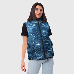 Женский жилет Системная плата, цвет: 3D-красный — фото 2