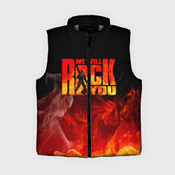 Женский жилет Queen - We Will Rock You, цвет: 3D-светло-серый