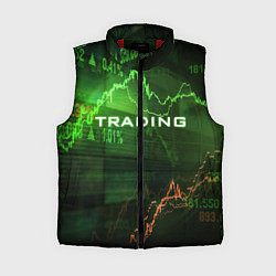 Женский жилет Трейдинг 03, цвет: 3D-красный