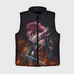 Женский жилет KIMETSU NO YAIBA, цвет: 3D-черный