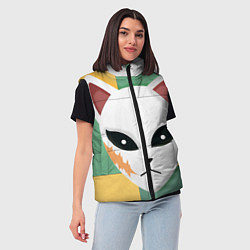 Женский жилет Лисья маска Сабито, цвет: 3D-светло-серый — фото 2
