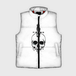 Женский жилет Череп, цвет: 3D-красный