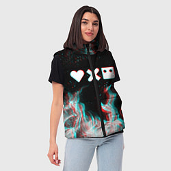 Женский жилет LOVE DEATH ROBOTS LDR, цвет: 3D-черный — фото 2