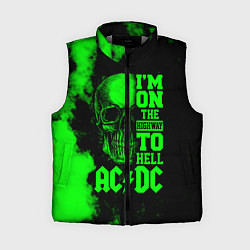 Женский жилет I'm on the highway to hell ACDC, цвет: 3D-светло-серый