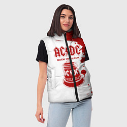 Женский жилет ACDC Back in Black, цвет: 3D-красный — фото 2