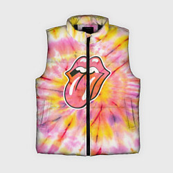 Женский жилет Rolling Stones tie-dye, цвет: 3D-черный