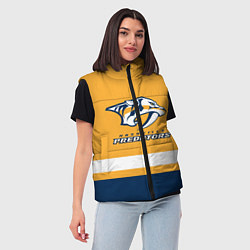 Женский жилет Нэшвилл Предаторз, цвет: 3D-черный — фото 2