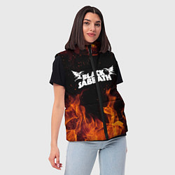 Женский жилет Black Sabbath, цвет: 3D-черный — фото 2