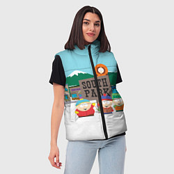 Женский жилет Южный Парк, цвет: 3D-красный — фото 2