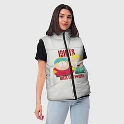 Женский жилет South Park, цвет: 3D-светло-серый — фото 2