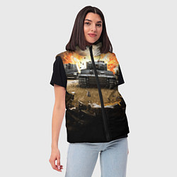 Женский жилет ТАНКИ, цвет: 3D-красный — фото 2