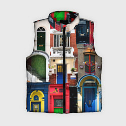 Женский жилет London doors цифровой коллаж