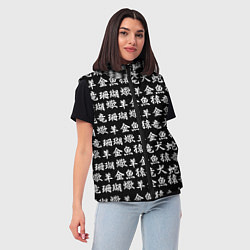 Женский жилет ИЕРОГЛИФЫ, цвет: 3D-черный — фото 2