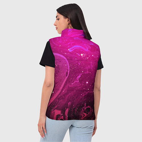 Женский жилет РОЗОВЫЙ КОСМОС / 3D-Светло-серый – фото 4