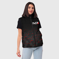 Женский жилет MASS EFFECT N7, цвет: 3D-красный — фото 2