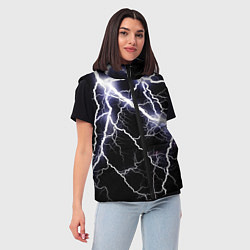 Женский жилет Молния, цвет: 3D-черный — фото 2