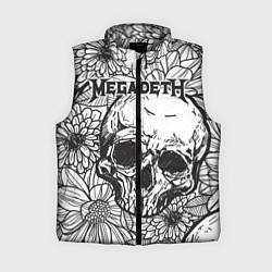 Женский жилет Megadeth, цвет: 3D-светло-серый